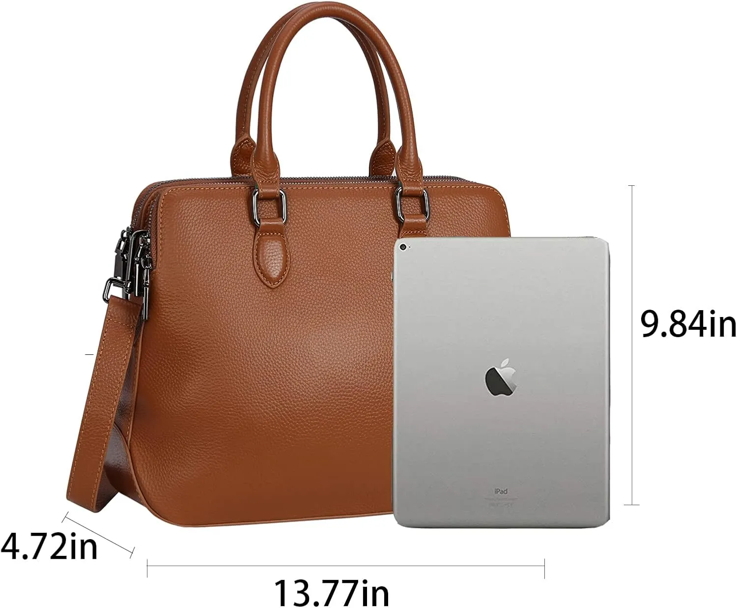 HESHE Genuine Leather Purses and Handbags for Women Tote Bags Shoulder Purses Crossbody Bag Top Handle Handbags
