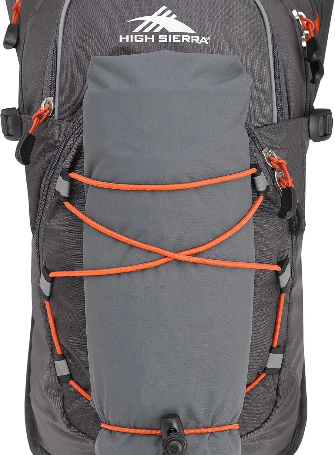 High Sierra HydraHike Hydration Backpack, Lightweight Running Backpack, Cycling, Hiking, for Men, Women & Kids, Mercury/Redline, 8L