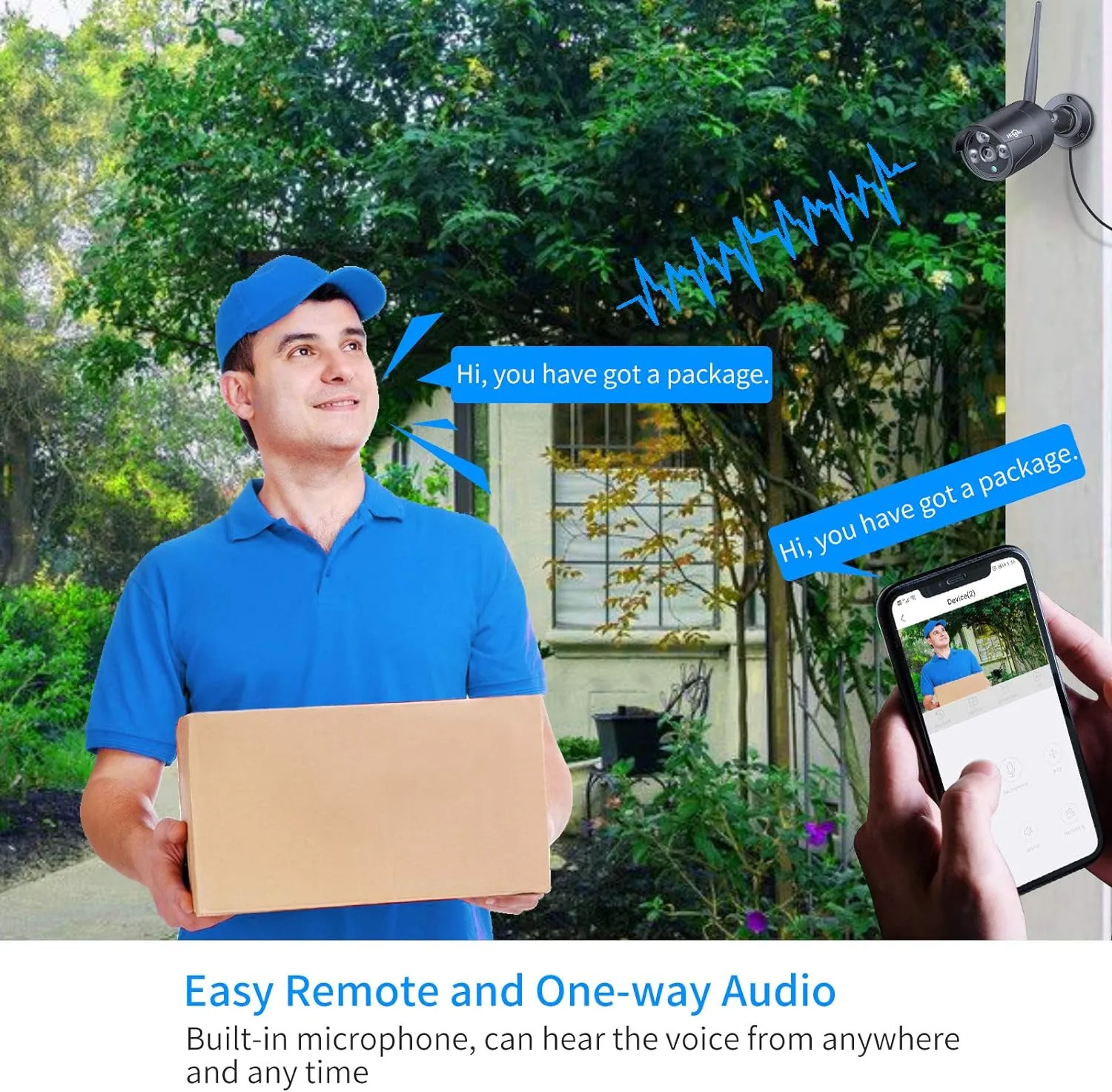 Hiseeu [16CH Expandable, 5MP] 2.4G/5G Wireless Pro Security Camera System, 10.1" LCD 8MP Monitor, 4Pcs 5MP Outdoor Indoor Cameras, One-Way Audio, Plug & Play, Waterproof, Motion Detection, 1TB HDD