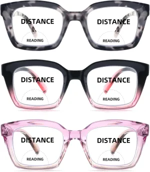 HIYANJN Bifocal Reading Glasses For Women Men Blue Light Computer Readers Clear Top Transition Ladies Eyewear