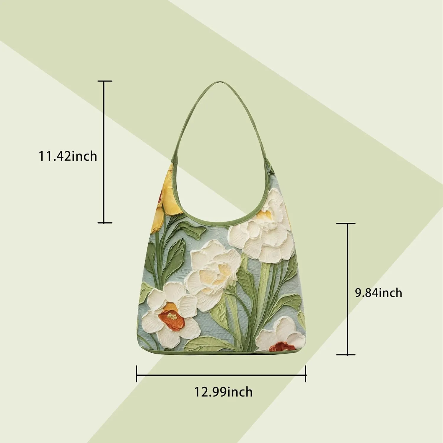 Hobo Crossbody Shoulder Tote Bag Canvas Tote Handbags Bucket Bag Purses for Women Trendy Shoulder Bag Canvas Handbag