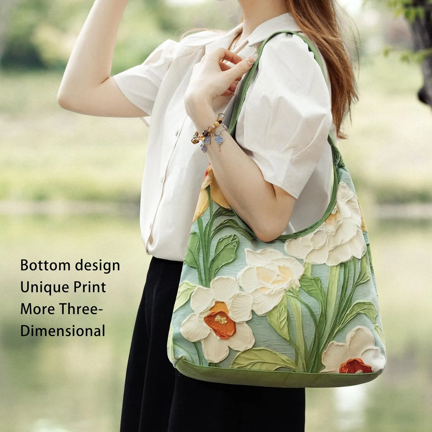 Hobo Crossbody Shoulder Tote Bag Canvas Tote Handbags Bucket Bag Purses for Women Trendy Shoulder Bag Canvas Handbag