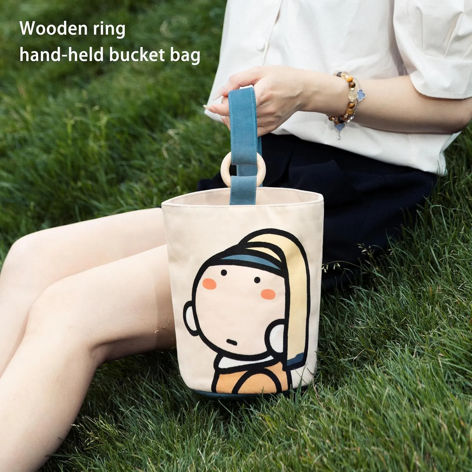 Hobo Shoulder Tote Bag Canvas Tote Handbags Bucket Bag Purses for Women Trendy Shoulder Bag Canvas Handbag
