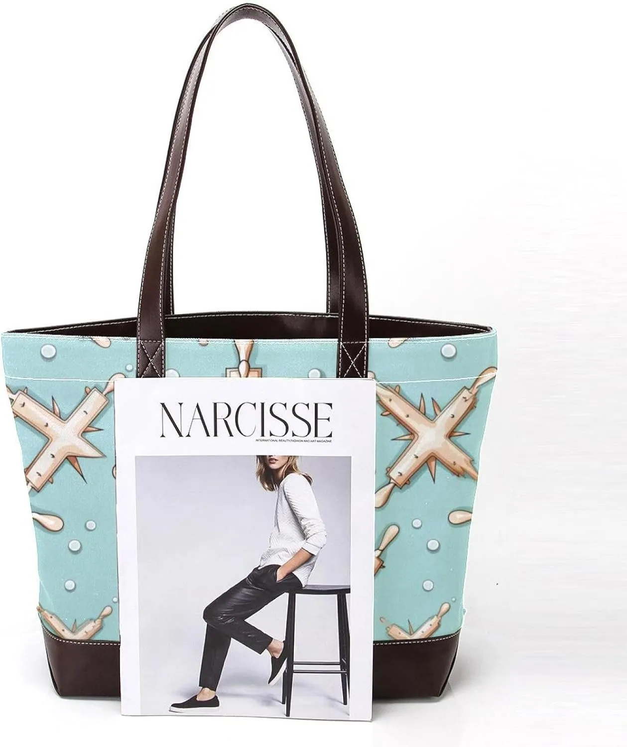 Holy Easter Cross-1057 Tote Bags Durable Leather Canvas Purses and Handbags for Women Top Handle Shoulder Satchel Hobo Bags
