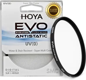 Hoya EVO Antistatic 40.5mm Filter — Camera Lens UV Filter w/ 16-Layer SMC Coating, 3mm Thick, Optical Glass for Superior Resolution - Dust, Stain & Scratch-Resistant for Clear & Distortion-Free Images