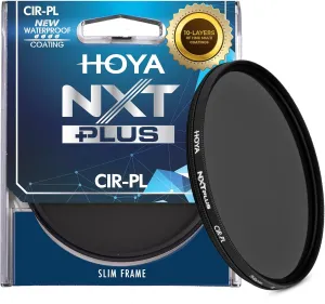 Hoya NXT Plus 67mm Polarizing Filter — Circular Polarizer with Waterproof Top-Coat, 10-Layer HMC Coatings, 1.72 Filter Factor for Faster AF, Low-Profile Aluminum Frame for Outdoor Photography