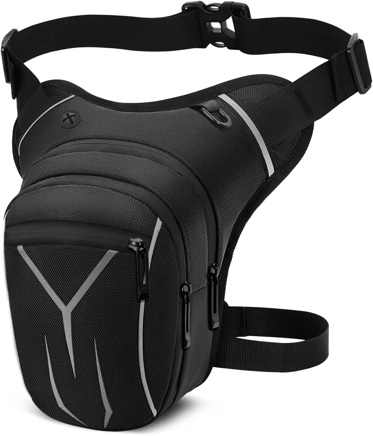 HUANLANG Leg Bag for Men Women Tactical Thigh Bag with Leg Strap Waterproof Fanny Pack Outdoor Motorcycle Drop Leg Bag for Hiking Climbing Cycling