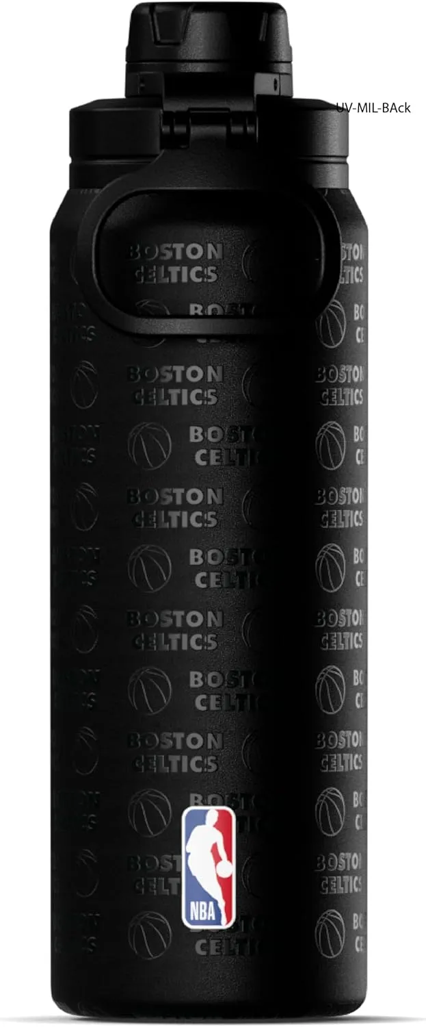 Hydrapeak x NBA Officially Licensed Boston Celtics 26 oz Active Water Bottle with Chug Lid and Handle Reusable Stainless Steel Double Wall Insulated Sports Gift