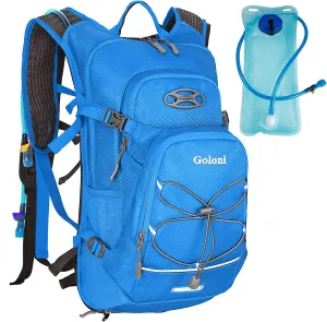 Hydration Backpack,Lightweight Hiking Backpack with 2L Water Bladder,Water Backpack for Biking, Running, Festival