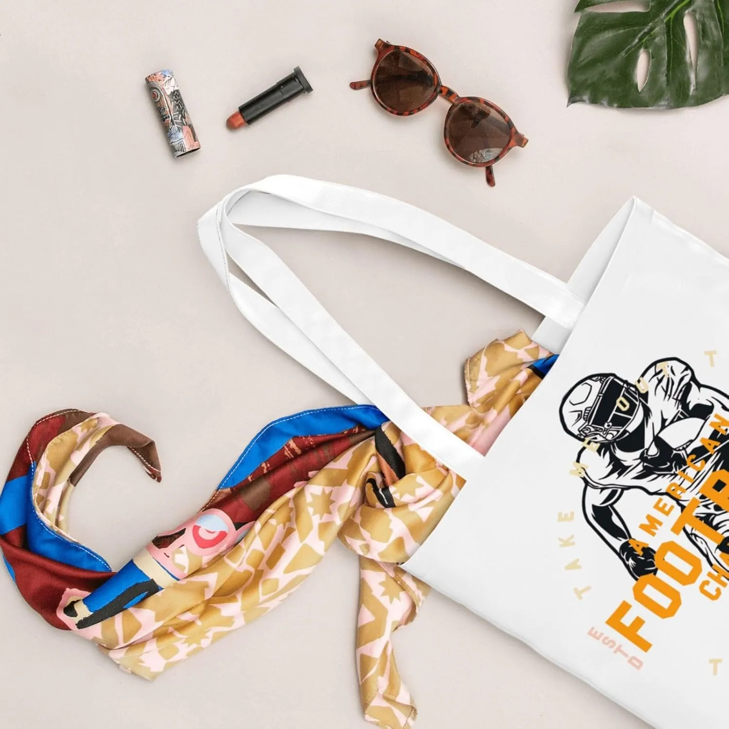 I'd Rather Be In Hawaii Canvas Tote Bag for Women Reusable Grocery Shoulder Bags Shopping Handbags