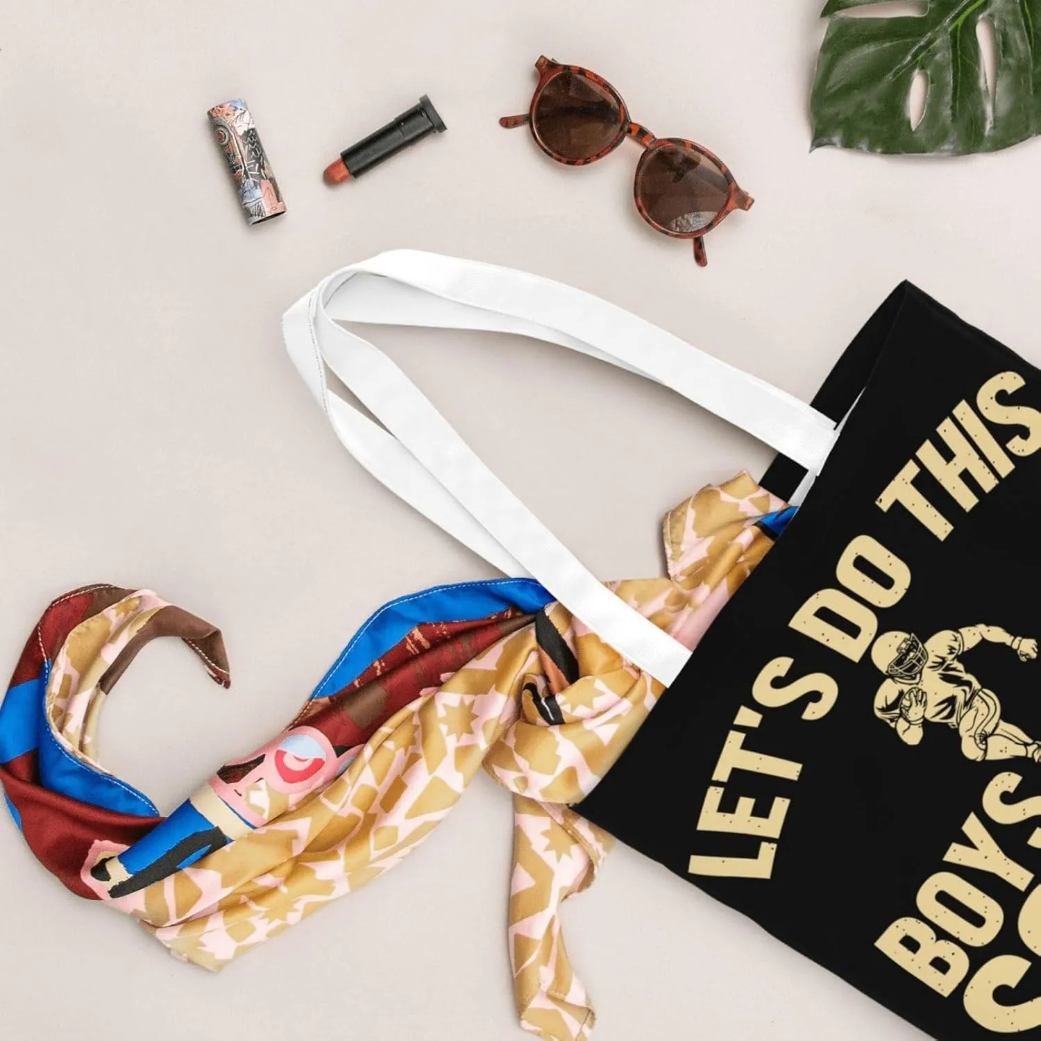 I'd Rather Be In Hawaii Canvas Tote Bag for Women Reusable Grocery Shoulder Bags Shopping Handbags