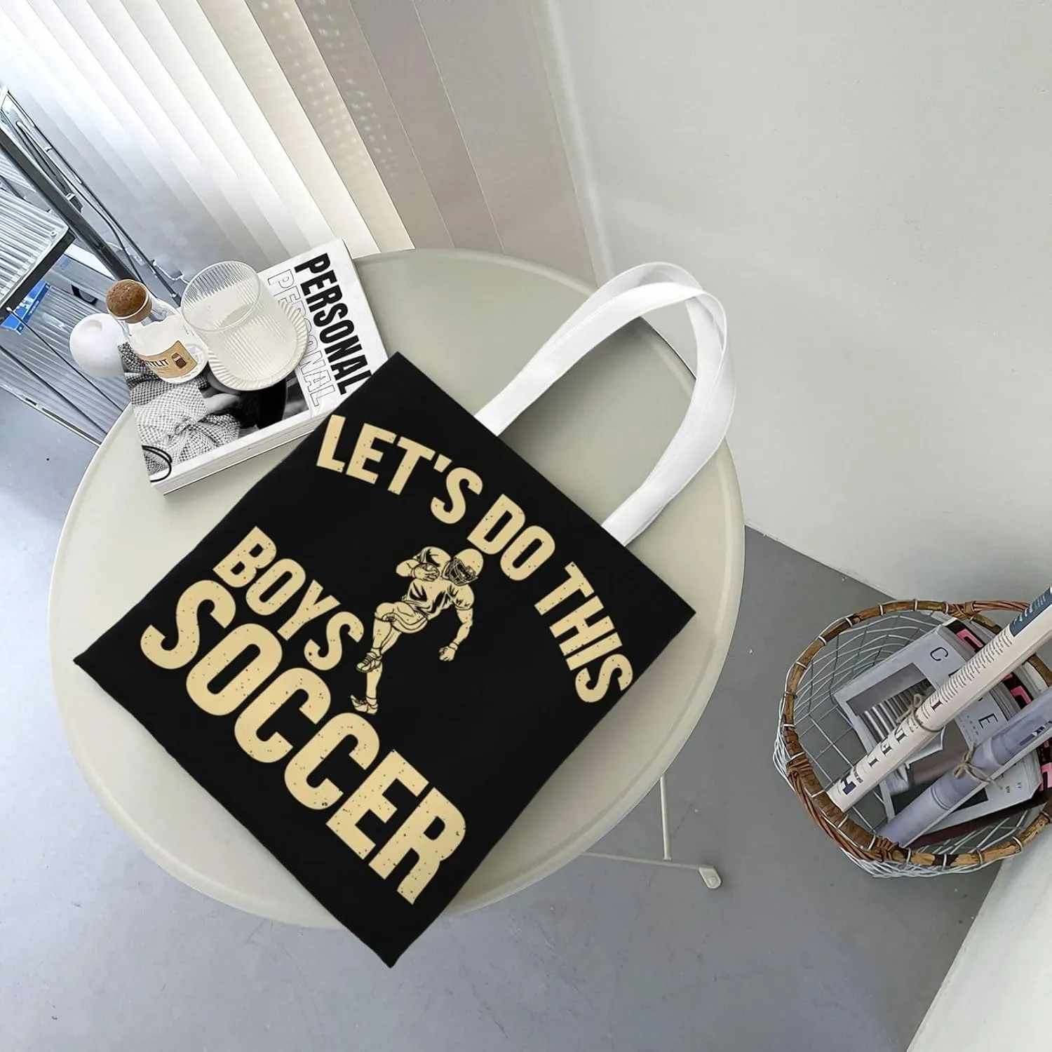 I'd Rather Be In Hawaii Canvas Tote Bag for Women Reusable Grocery Shoulder Bags Shopping Handbags
