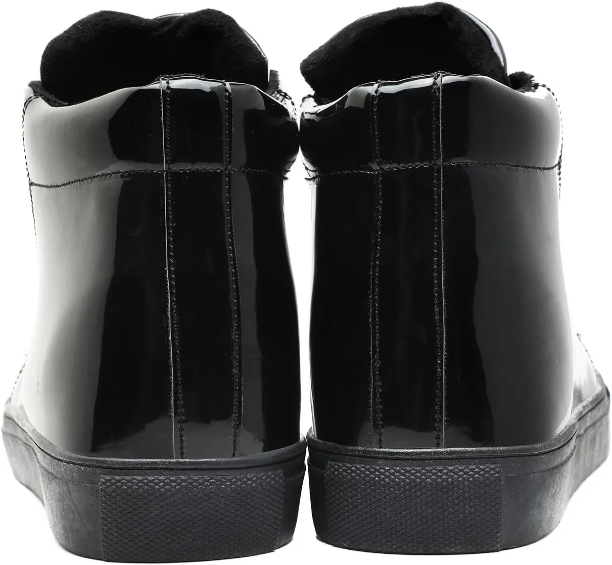 IGxx Men's Sneakers Punk Ankle Boots for Men Metal Rivet High Top Lace-up Running Basketball Shoes for Shiny Metal Decoration Shoes Motorcycle Boots