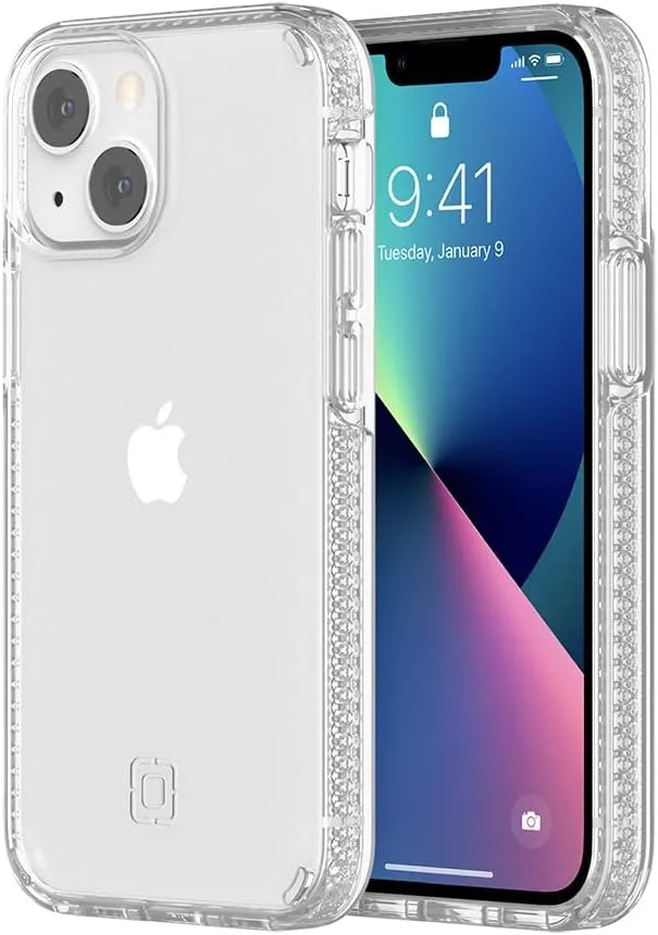 Incipio Duo Case for iPhone 13 mini – Dual-Layer Slim Protective Cover with 12ft Drop Protection, Scratch-Resistant Finish, Wireless Charging Compatible, Shockproof Lightweight Design - Clear