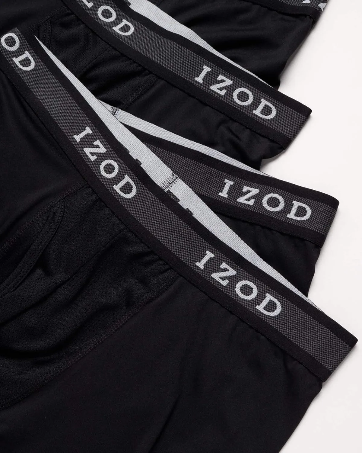IZOD Mens Boxer Briefs - 5 Pack Stretch Performance Mens Underwear Boxers with Functional Fly Pouch (Sizes: S-2XL)