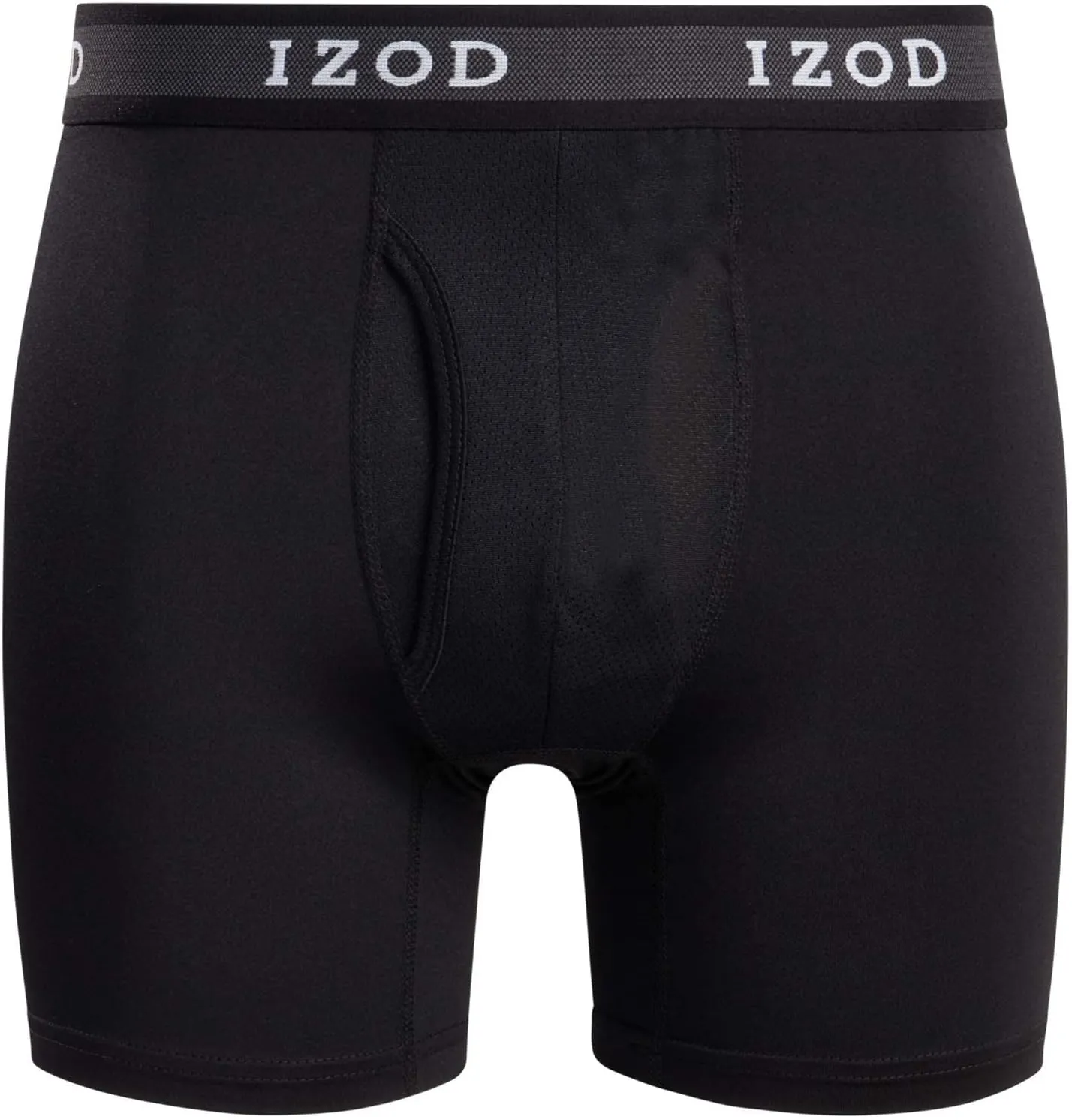 IZOD Mens Boxer Briefs - 5 Pack Stretch Performance Mens Underwear Boxers with Functional Fly Pouch (Sizes: S-2XL)