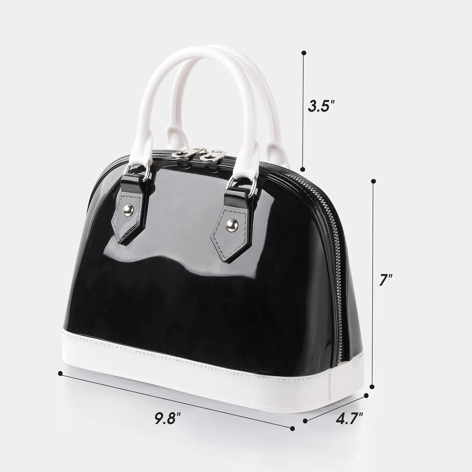 Jelly Crossbody Purse Shoulder Bag, Candy Color Tote Satchel Top-Handle Handbags for Women