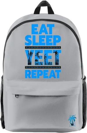 Jey Uso Eat Sleep Yeet Repeat Backpack Women Men Rucksack Unisex Travel Bag Packsack Casual Daypack (Gray,One Size)