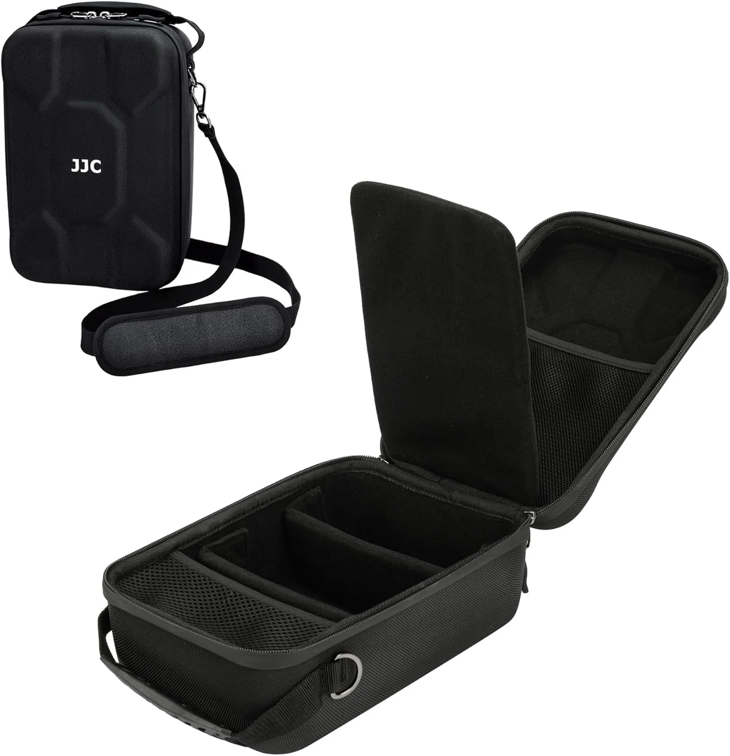 JJC Hard Camera Insert Bag, Waterproof Camera Case for Canon Nikon Sony Fujifilm DSLR Mirrorless Cameras, Camera and Lens Carrying Case with Two Drivers & Quick Access for Traveller Photographer