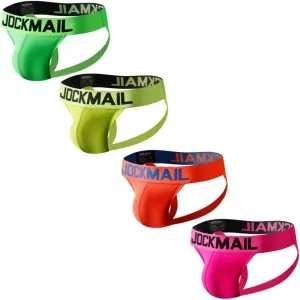 JOCKMAIL 4pcs/Pack Mens Briefs Underwear Mesh Comfort Underwear Briefs Men Underpants