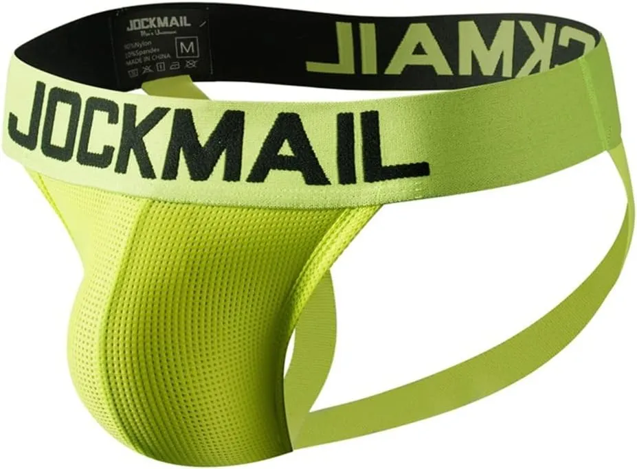 JOCKMAIL 4pcs/Pack Mens Briefs Underwear Mesh Comfort Underwear Briefs Men Underpants