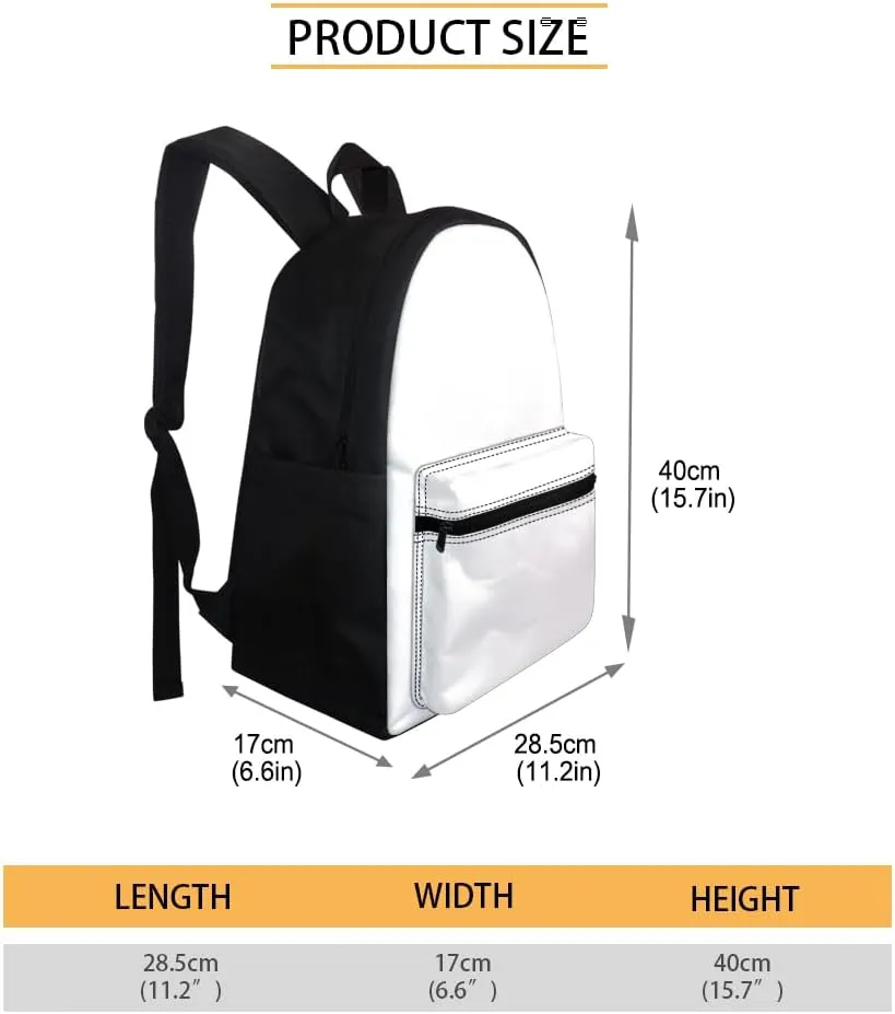 JooMeryer School Bag for Youth Boy Girl 3D Animal Printed Backpack Bookbag Daypack Rucksack with Adjustable Shoulder Strap,Cute Cat