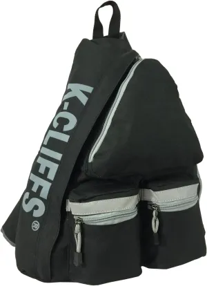 K-Cliffs Heavy Duty Sling Backpack Water-Resistant Laptop Bookbag Body Bag Bright Color Safety Reflective Stipe