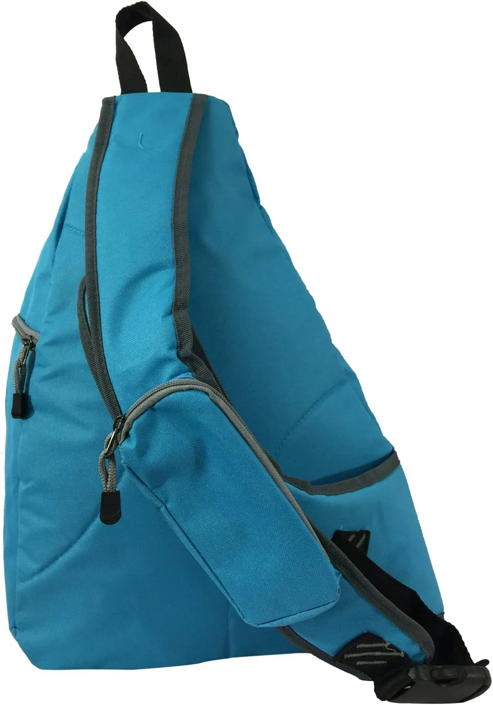 K-Cliffs Heavy Duty Sling Backpack Water-Resistant Laptop Bookbag Body Bag Bright Color Safety Reflective Stipe