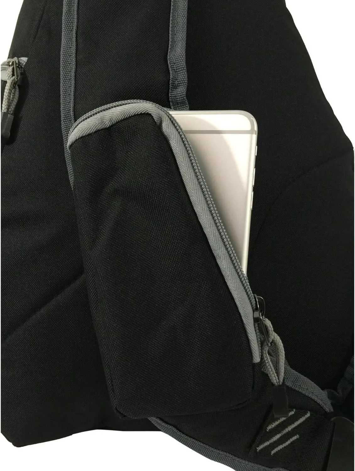 K-Cliffs Heavy Duty Sling Backpack Water-Resistant Laptop Bookbag Body Bag Bright Color Safety Reflective Stipe