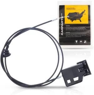 KarParts360 For Nissan Altima 2008-2014 Hood Release Cable | Black | Plastic/Metal | 0.379 Volume (CBF) | With Handle | Replacement For 65621JA000