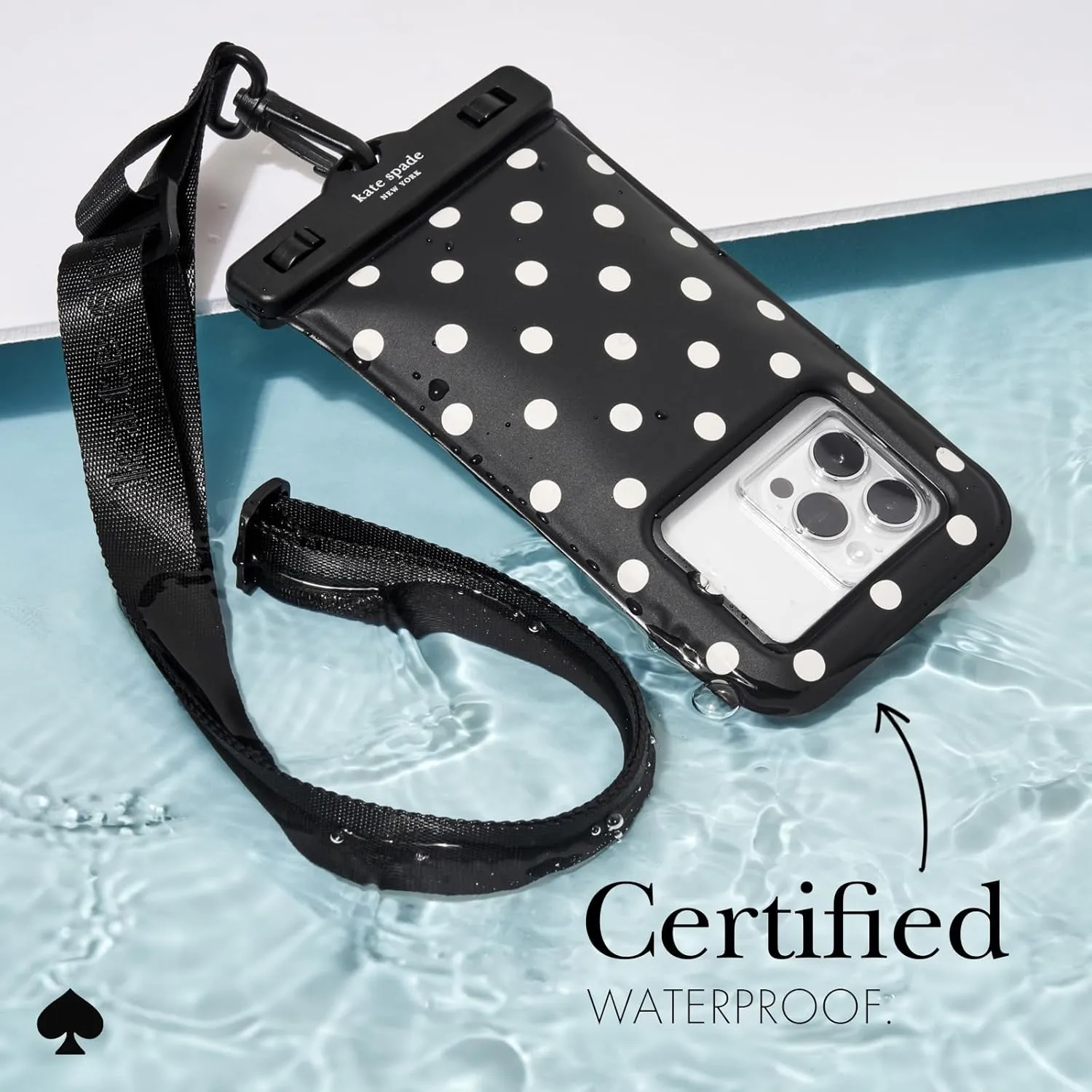 kate spade new york IP68 Floating Waterproof Phone Pouch - Picture Dot