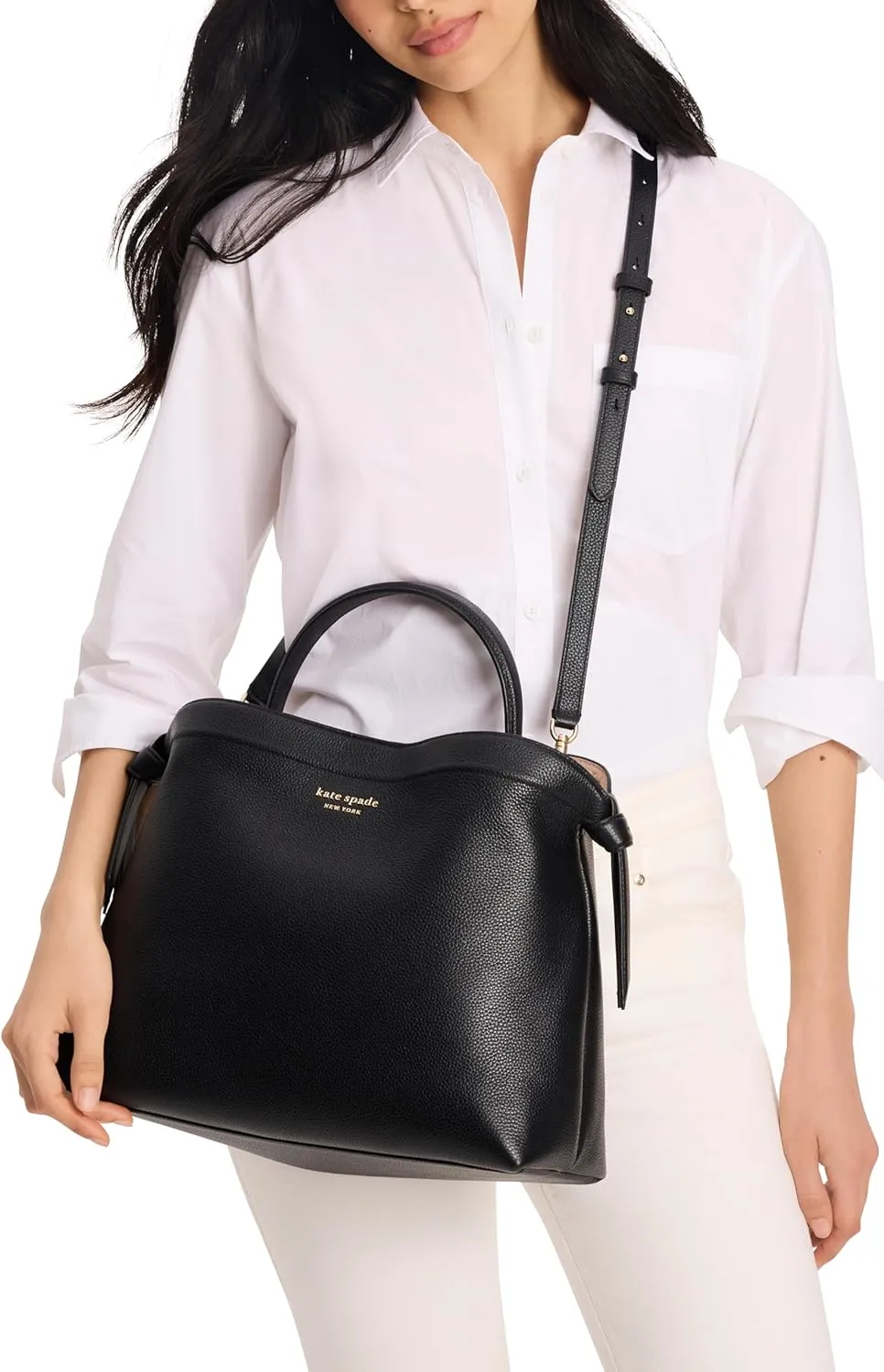 kate spade new york Knott Pebbled Leather Large Top Handle
