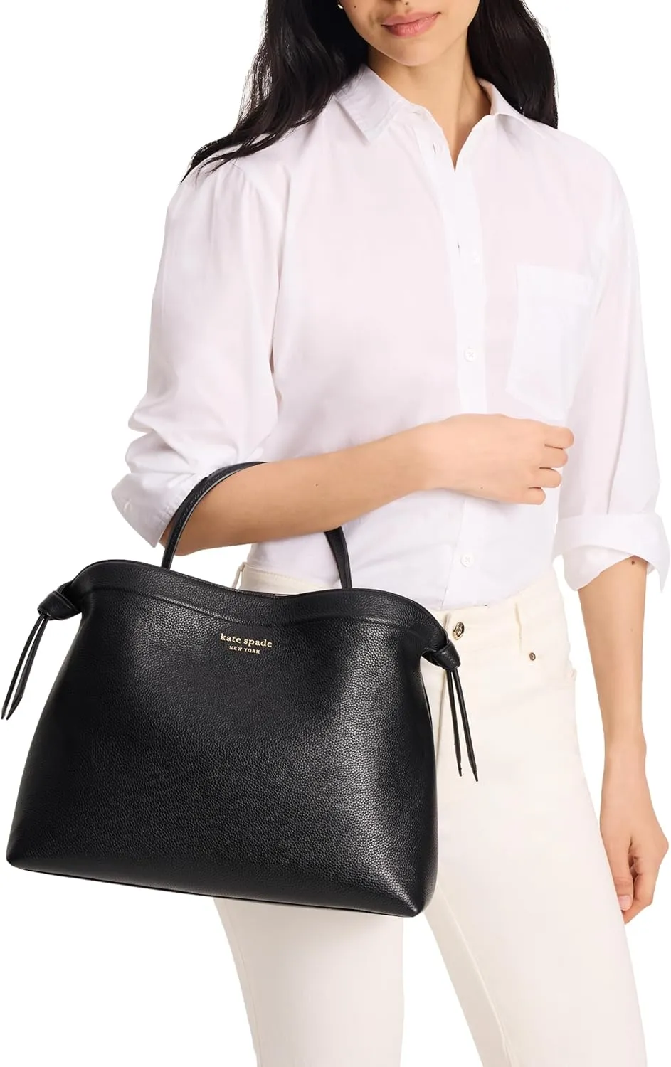kate spade new york Knott Pebbled Leather Large Top Handle