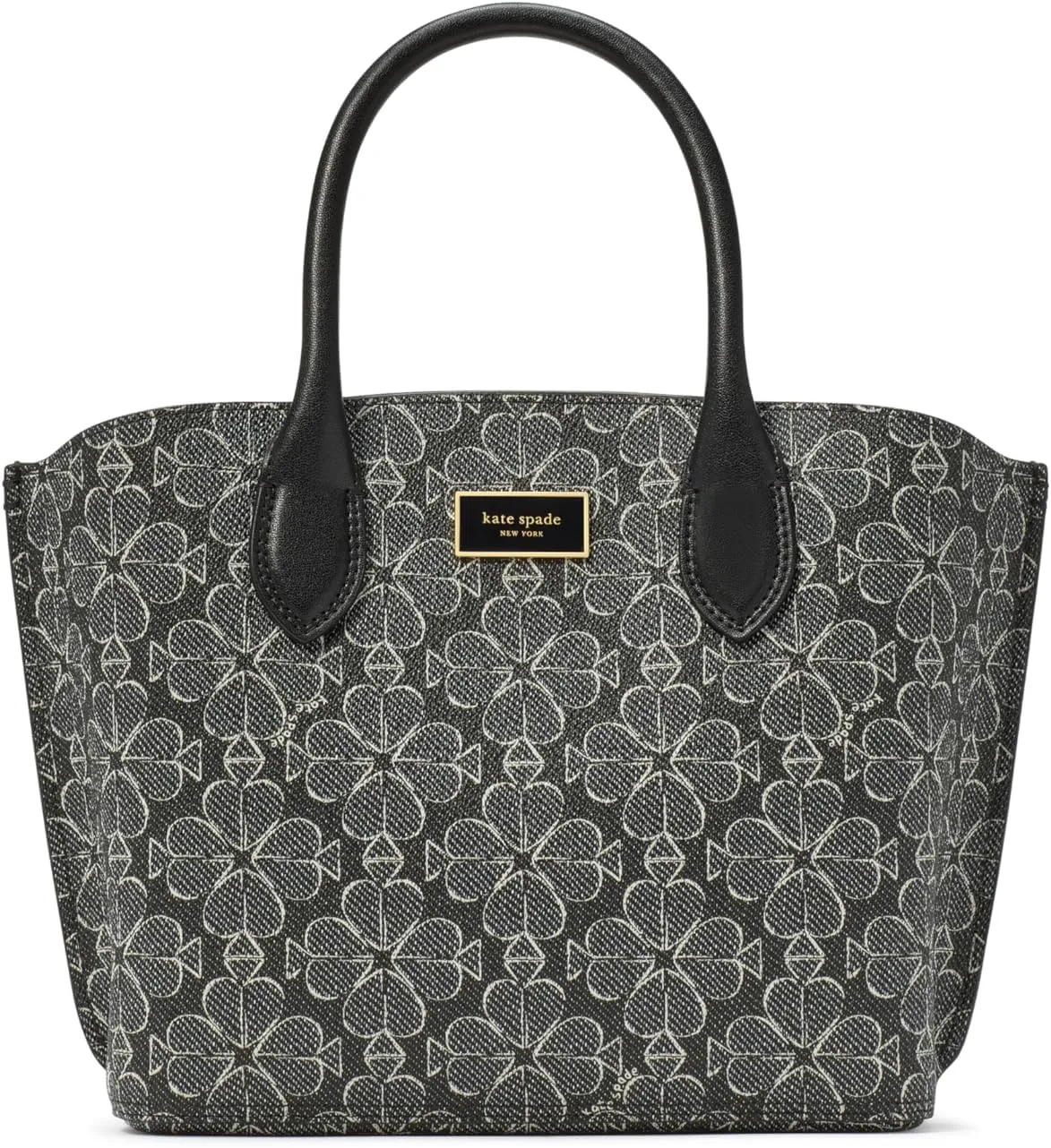 kate spade new york Suite Spade Flower Coated Canvas Crossbody Tote, Black Multi