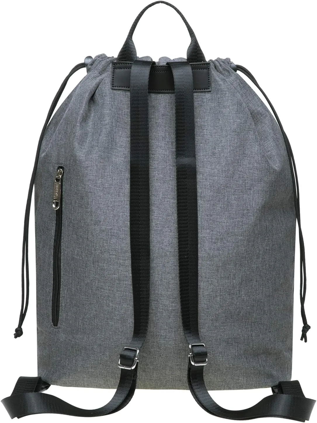 KAUKKO Drawstring Sports Backpack Gym Yoga Bag Shoulder Rucksack for Men and Women(1031-3-DARKGRAY)