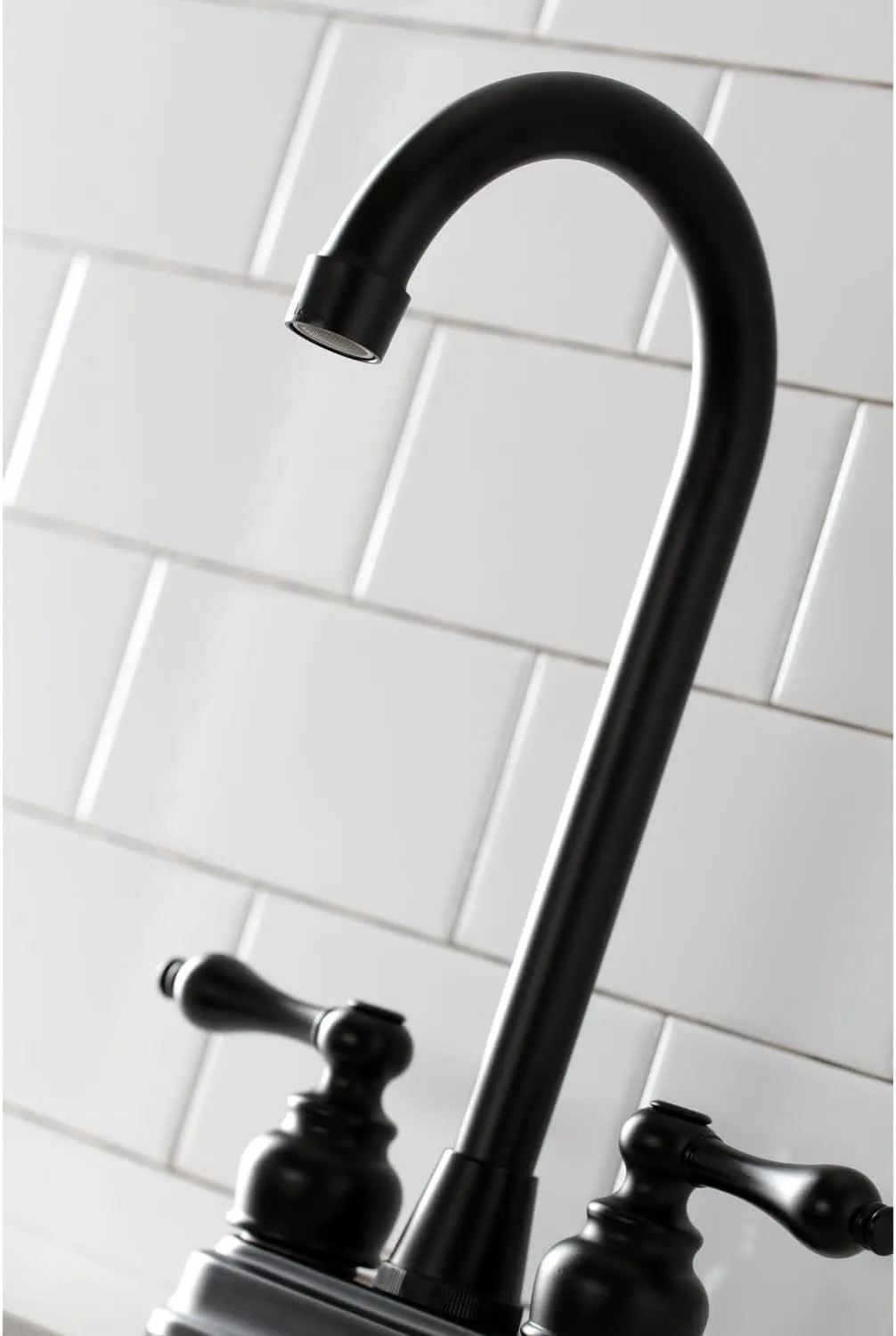 Kingston Brass KB498AL Victorian Bar Faucet, 4-3/4-Inch, Brushed Nickel
