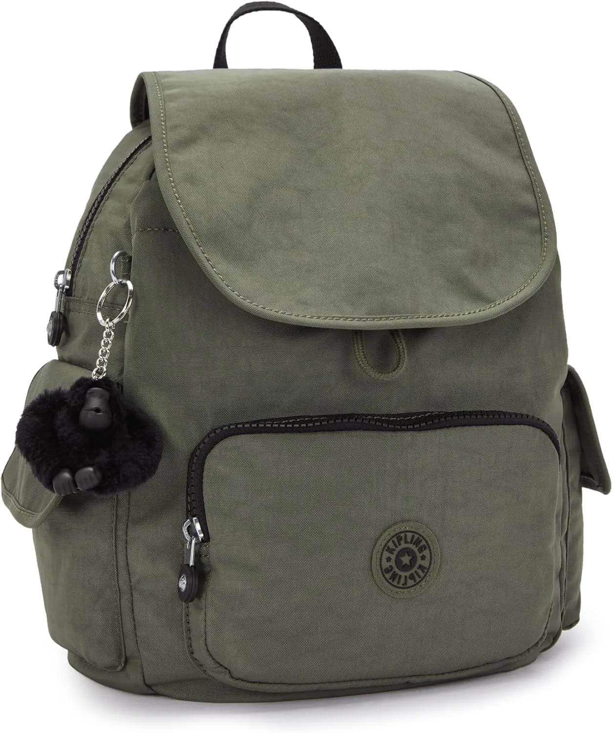 Kipling Women's City Pack S' Backpack Handbag, Green Moss, 19x27x33.5 cm (LxWxH)