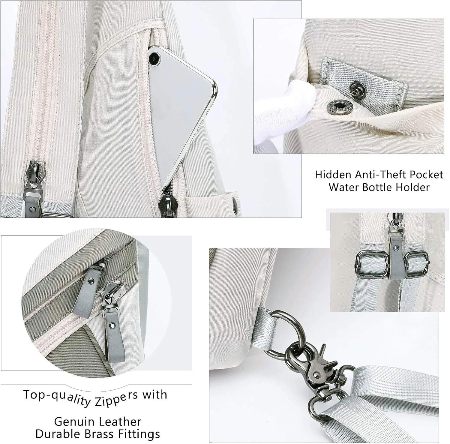 KL928 Nylon Sling Bag - Small Crossbody Backpack Shoulder Casual Daypack Multipurpose Rucksack for Men Women