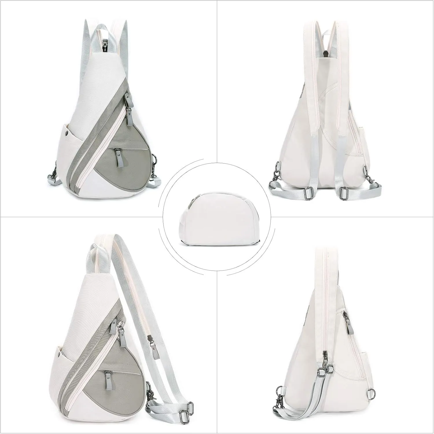 KL928 Nylon Sling Bag - Small Crossbody Backpack Shoulder Casual Daypack Multipurpose Rucksack for Men Women
