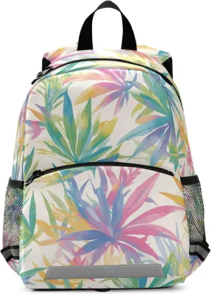 KLL Cute Elementary Backpack for Girls Classic Reggae Color Music Cute Travel Back Pack Bookbag for Primary School