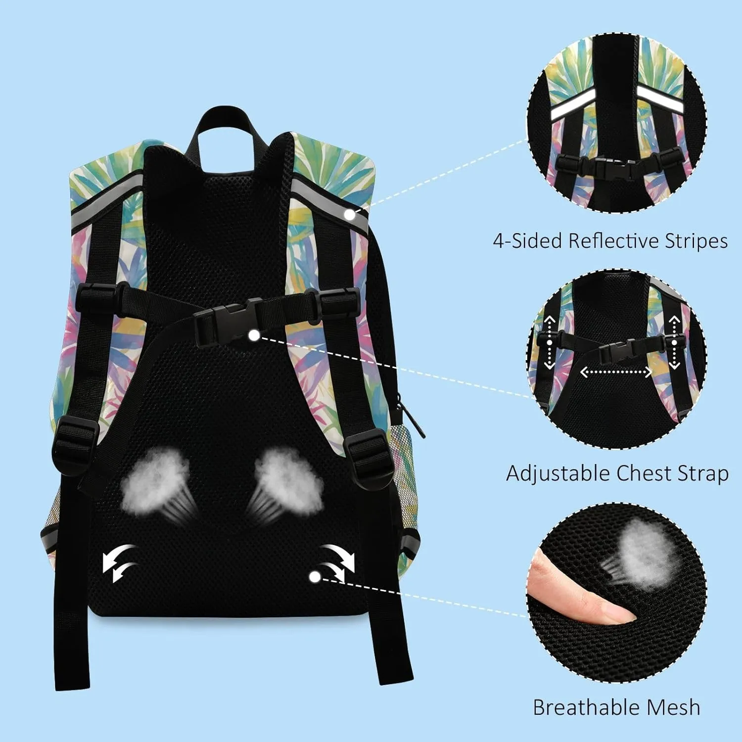 KLL Cute Elementary Backpack for Girls Classic Reggae Color Music Cute Travel Back Pack Bookbag for Primary School
