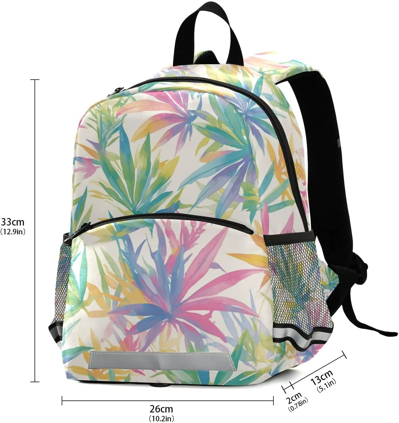 KLL Cute Elementary Backpack for Girls Classic Reggae Color Music Cute Travel Back Pack Bookbag for Primary School