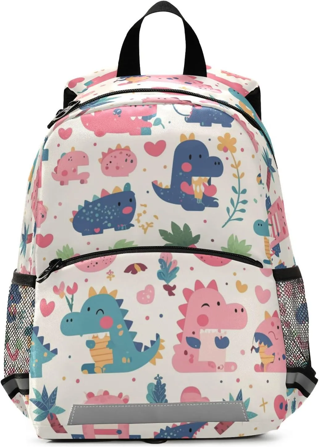 KLL Elementary Backpack for Girls Cute Water Resistant Book Bag for School Travel Back Pack, Cute Cartoon Alligator