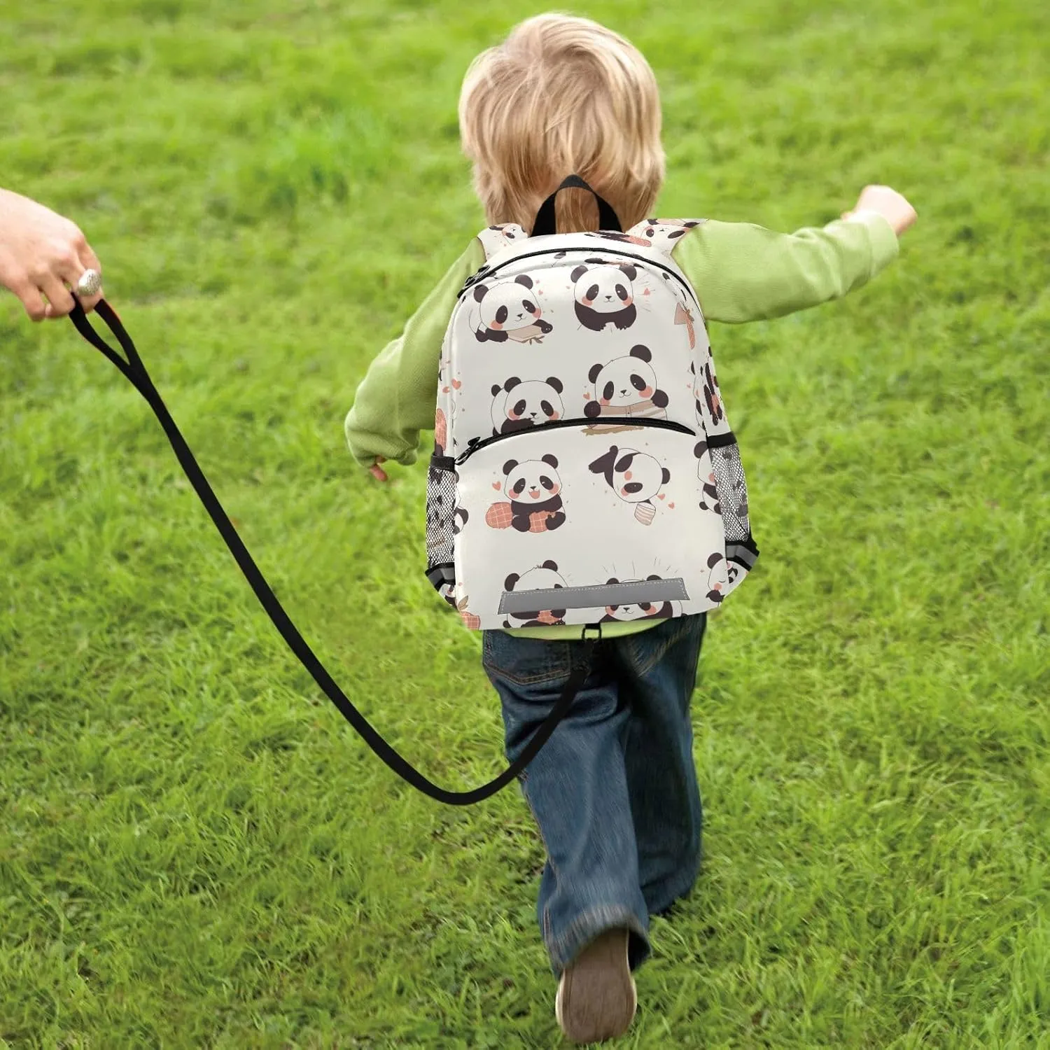 KLL Toddler Backpacks Mini Water Resistant School Bag Travel Back Pack, Chinese Panda Cute Cartoon
