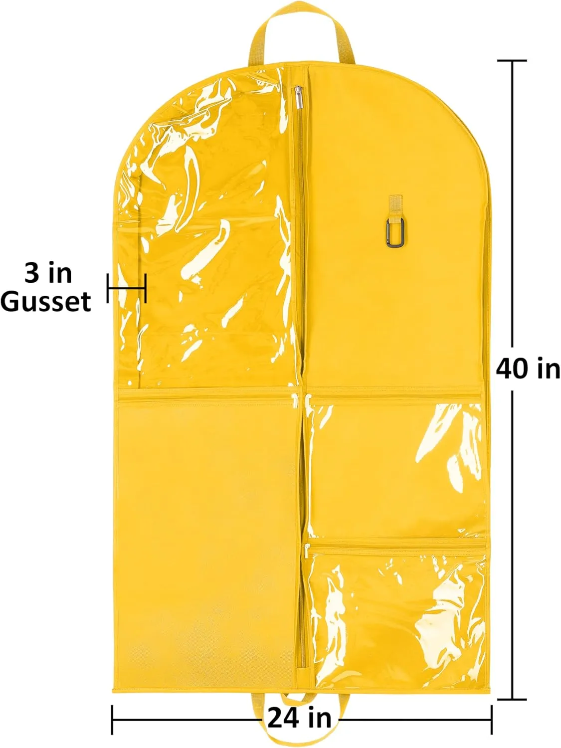 Knight Bag Company- 40 inch Garment Bag with PVC Pouches