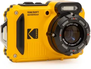 KODAK PIXPRO WPZ2 Rugged Waterproof Shockproof Dustproof WiFi Digital Camera 16MP 4X Optical Zoom 1080P Full HD Video Vlogging Camera 2.7" LCD (Yellow)