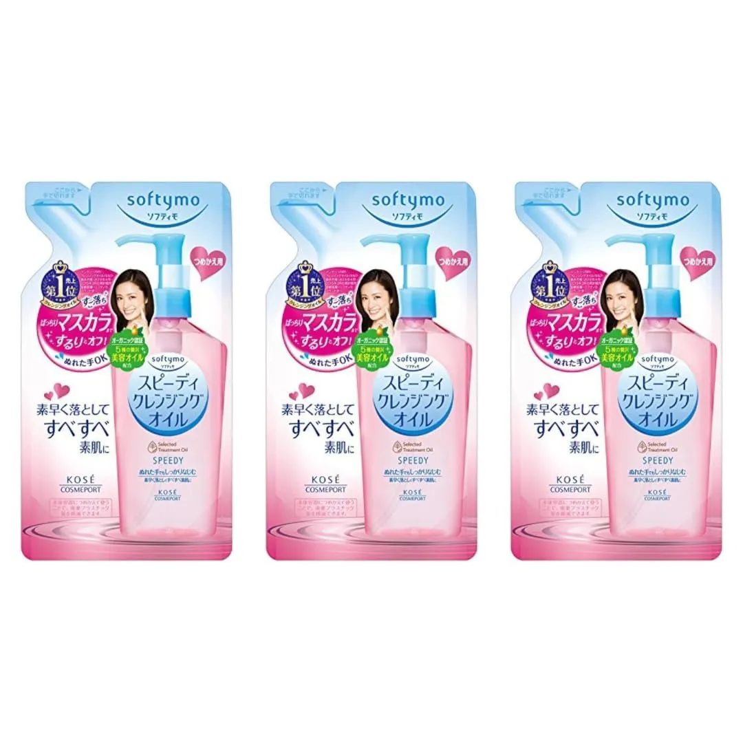 Kose Softymo Speedy Cleansing 6.76floz(200ml) Refill Pack Of 3