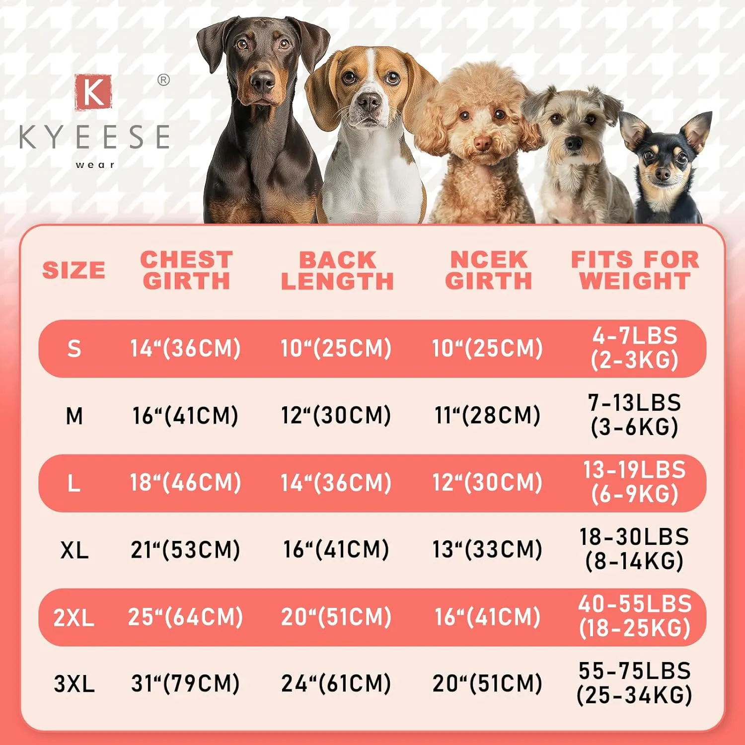 KYEESE 2 Pack Dog Shirts for Large Dogs Quick Dry Soft Stretchy Dog T-Shirts with Reflective Label Tank Top Sleeveless Vest Sun Protection Pet Clothes, Coral Red Grey, 3XL