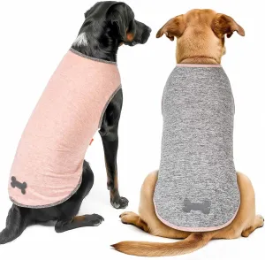 KYEESE 2Pack Dog Shirts Sun Protection Quick Dry Dog T Shirt Soft Tank Top with Reflective Label Stretchy Sleeveless Pet Vest Lightweight Pet Clothes, XXX-Large