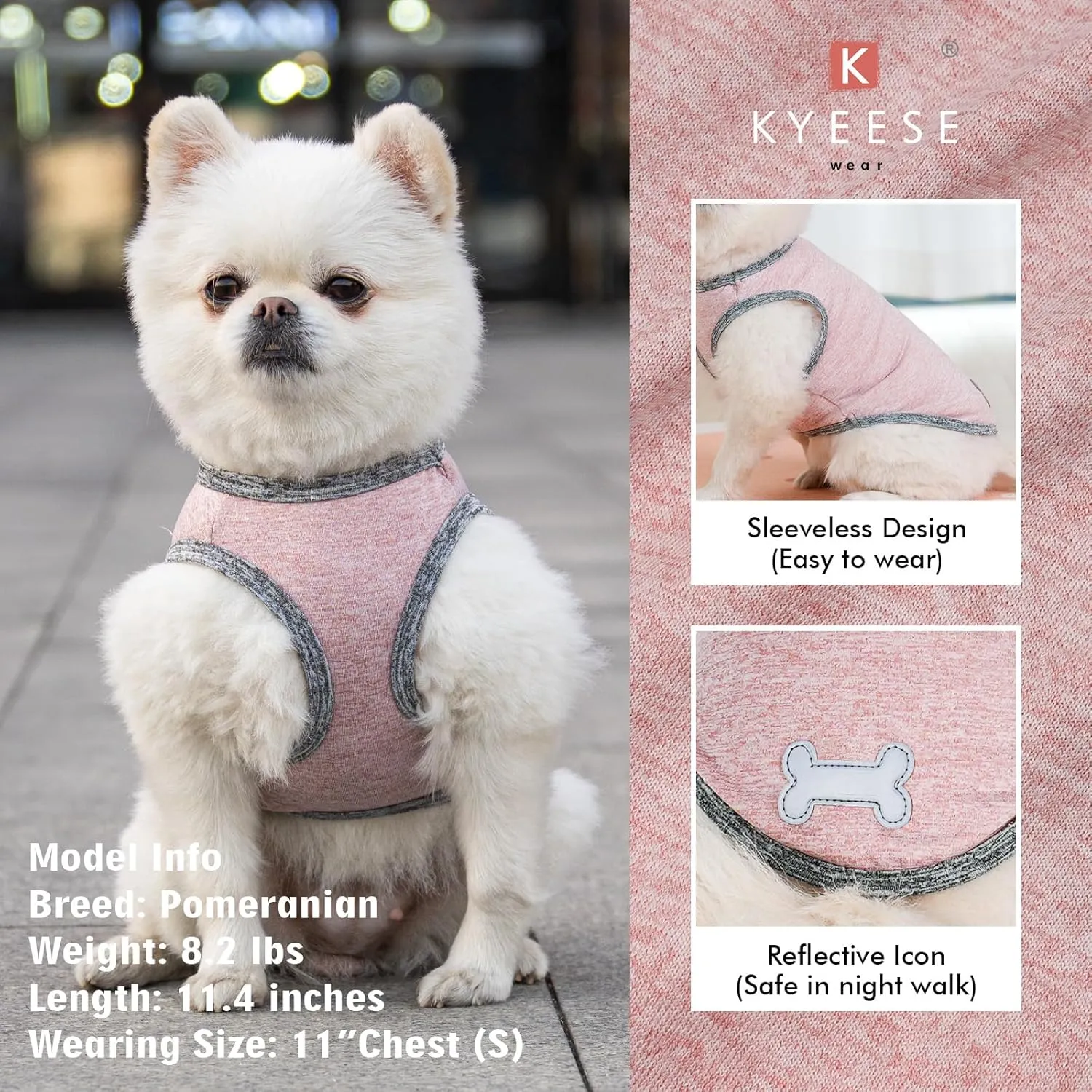 KYEESE 2Pack Dog Shirts Sun Protection Quick Dry Dog T Shirt Soft Tank Top with Reflective Label Stretchy Sleeveless Pet Vest Lightweight Pet Clothes, XXX-Large